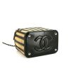 Chanel Vanity vanity case in wicker and black leather - Detail D5 thumbnail