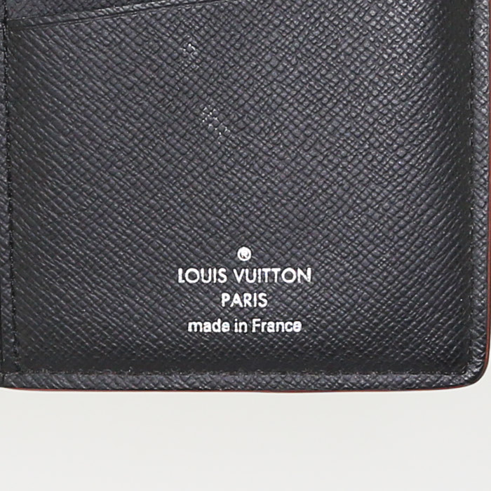 Portafogli Louis Vuitton Louis Vuitton Editions Limitées in tela a scacchi nera a motivo patchwork - Detail D3