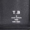 Billetera Louis Vuitton Zippy en lona a cuadros gris Graphite y cuero negro - Detail D3 thumbnail