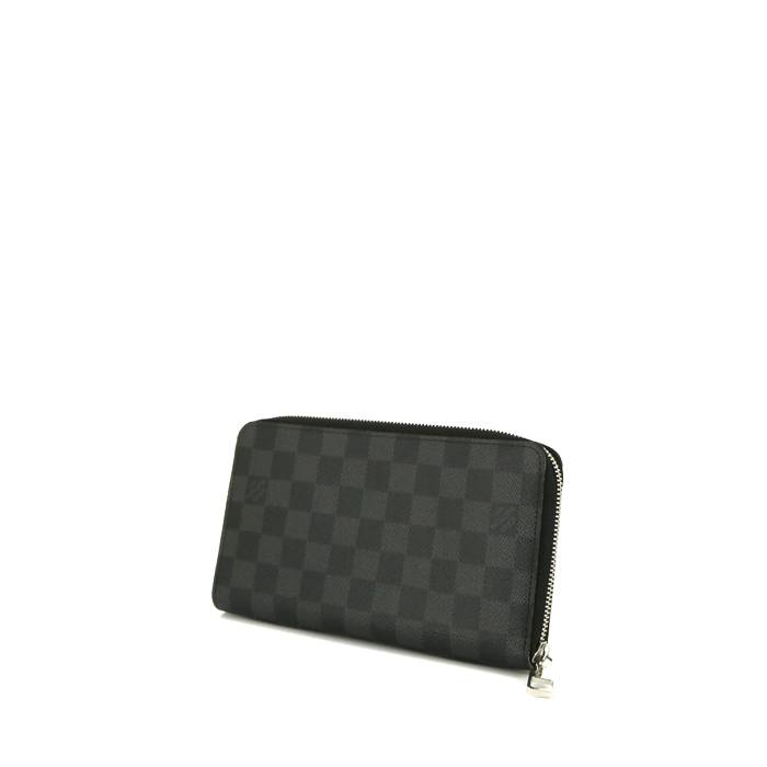 Louis Vuitton Organizer wallet in grey Graphite damier canvas and black leather - 00pp