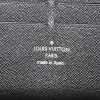 Billetera Louis Vuitton Organizer en lona a cuadros gris Graphite y cuero negro - Detail D3 thumbnail