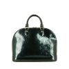 Louis Vuitton Alma small model handbag in dark blue monogram patent leather - 360 thumbnail