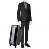 Louis Vuitton Horizon 70 suitcase in damier graphite canvas and black leather - Detail D1 thumbnail