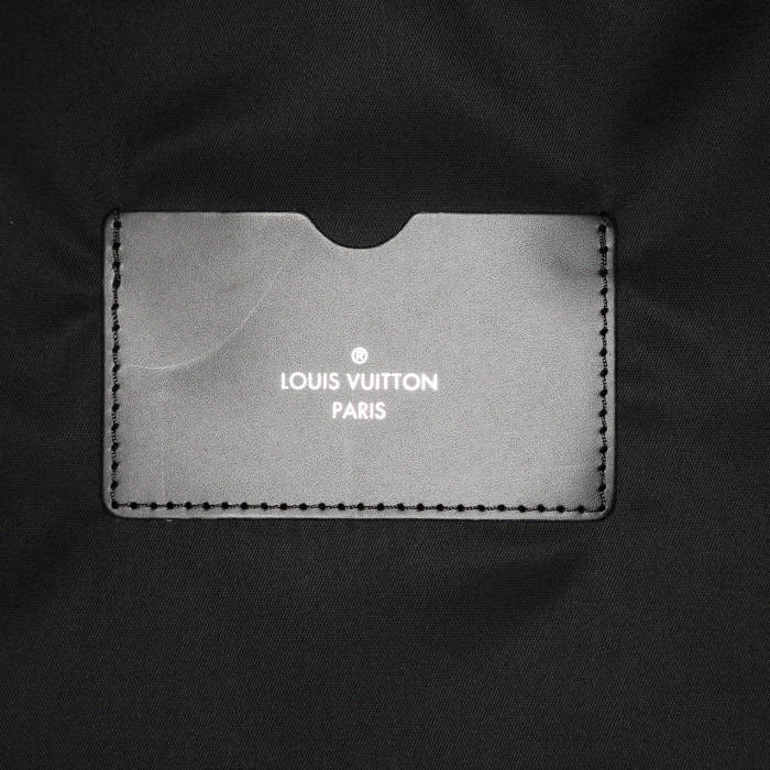 Louis Vuitton Horizon 70 suitcase in damier graphite canvas and black leather - Detail D4