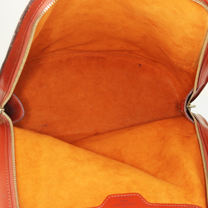 Zaino Louis Vuitton Gobelins - Backpack in pelle Epi marrone - Detail D2