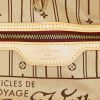 Shopping bag Louis Vuitton Neverfull modello grande in tela monogram marrone e pelle naturale - Detail D3 thumbnail