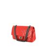 Chanel 2.55 shoulder bag in red quilted leather - 00pp thumbnail