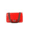 Chanel 2.55 shoulder bag in red quilted leather - 360 thumbnail