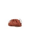 Bottega Veneta Pouch Mini shoulder bag in brown leather - 00pp thumbnail
