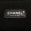 Chanel Gabrielle Collection Paris-Hamburg shoulder bag in navy blue whool and black leather - Detail D4 thumbnail