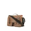 Louis Vuitton Broadway shoulder bag in ebene damier canvas and brown leather - 00pp thumbnail