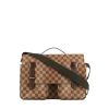 Louis Vuitton Broadway shoulder bag in ebene damier canvas and brown leather - 360 thumbnail