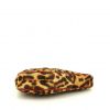 Sac Dior Saddle en poulain léopard et cuir rouge - Detail D4 thumbnail