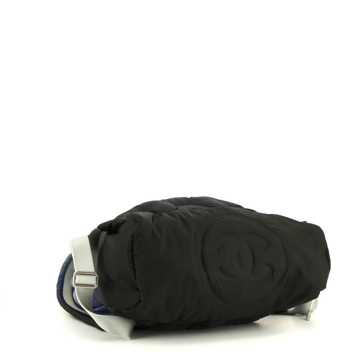 Zaino Chanel Editions Limitées in tela trapuntata blu - Detail D4