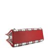 Fendi Runaway shoulder bag in red, white and black canvas and red leather - Detail D5 thumbnail