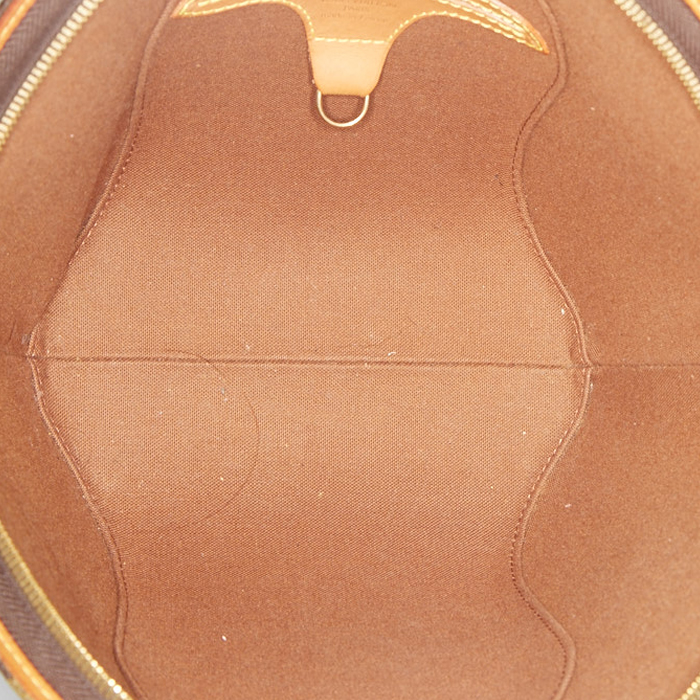 Borsa Louis Vuitton Ellipse modello piccolo in tela monogram marrone e pelle naturale - Detail D4