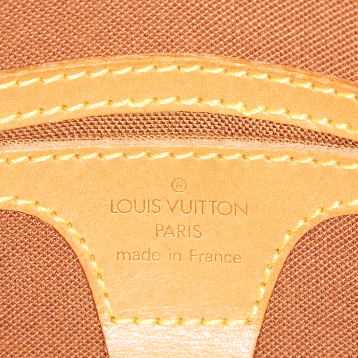 Louis Vuitton Ellipse small model handbag in brown monogram canvas and natural leather - Detail D5