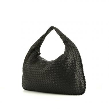 Bottega Veneta Veneta handbag in black intrecciato leather