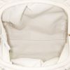 Bolsito de mano Bottega Veneta Pouch en cuero intrecciato blanco plaster - Detail D2 thumbnail