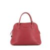 Hermès Bolide 31 cm handbag in red Rubis leather taurillon clémence - 360 thumbnail