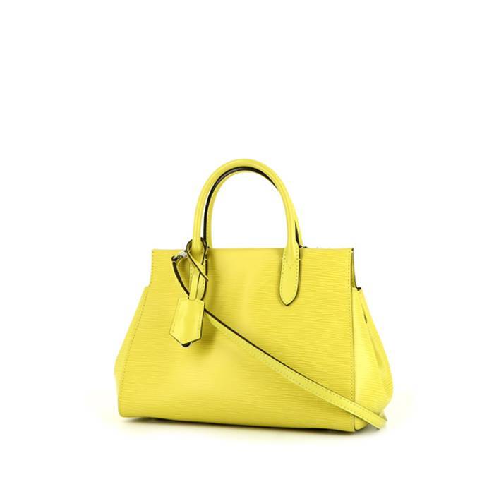 Marly leather handbag Louis Vuitton Yellow in Leather - 25688573