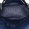 Bolso bandolera Hermès Jypsiere 37 cm en cuero togo azul oscuro - Detail D2 thumbnail
