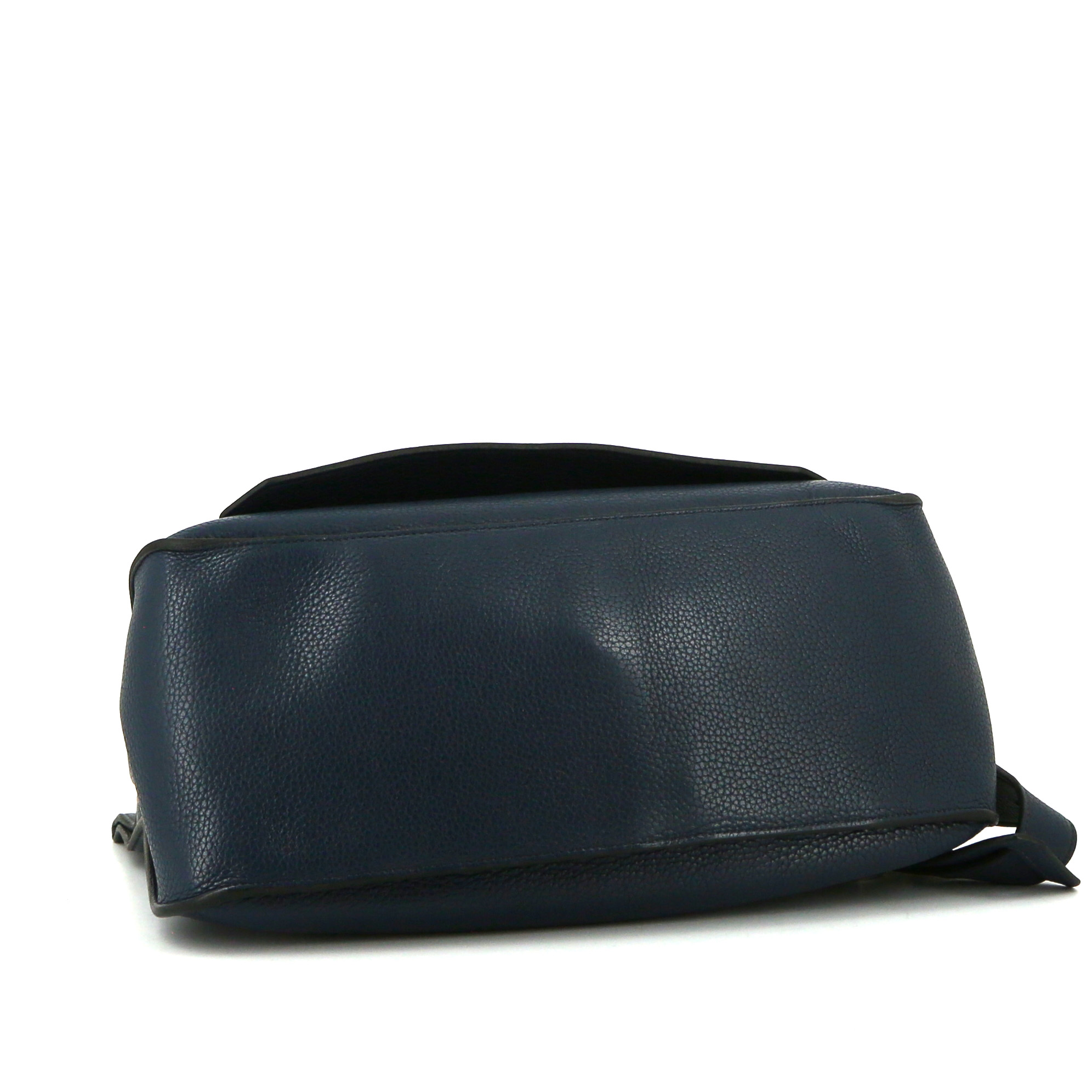 Hermès Jypsiere 37 cm shoulder bag in dark blue togo leather - Detail D4