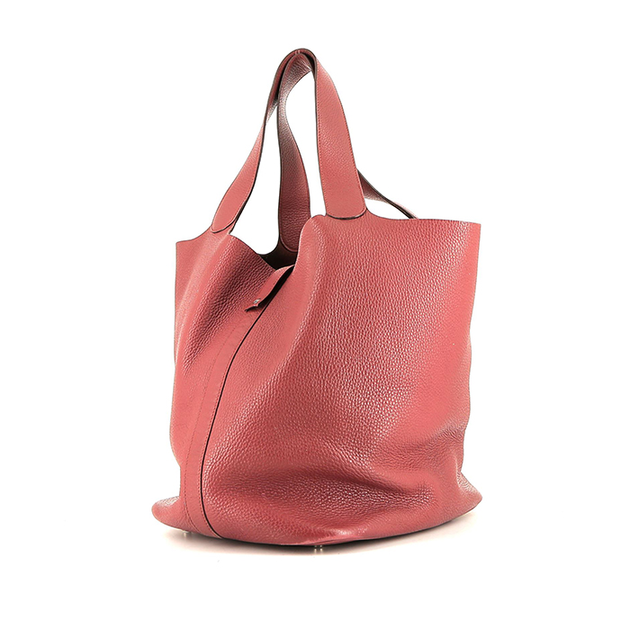 Hermes Picotin large model handbag in pink togo leather - 00pp