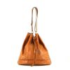 Hermès Market handbag in gold ostrich leather - 360 thumbnail