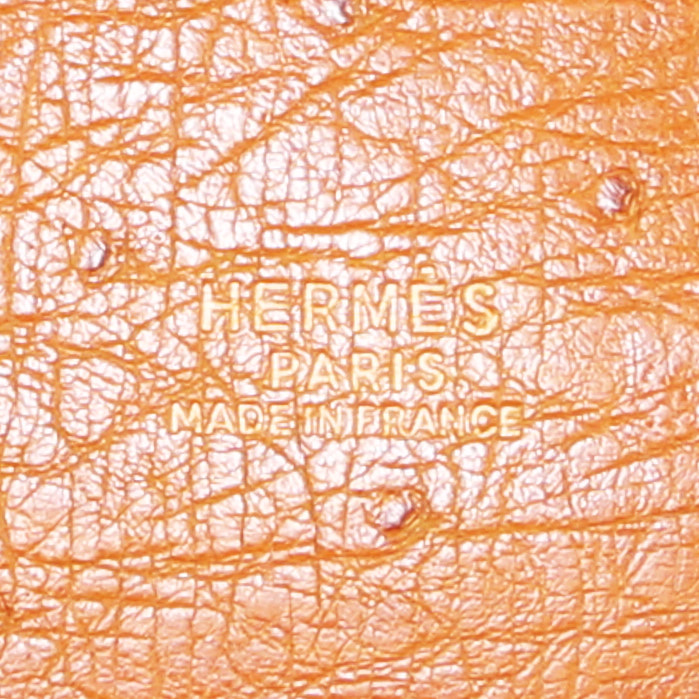 Borsa Hermès Market in struzzo gold - Detail D3