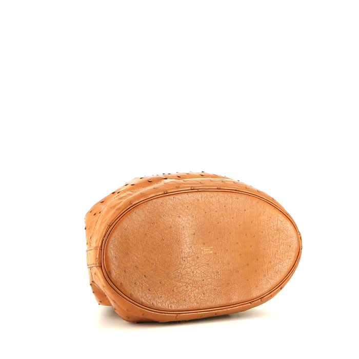 Sac à main Hermès Market en autruche gold - Detail D4