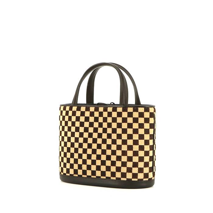 Louis Vuitton Impala handbag in damier foal and brown leather - 00pp