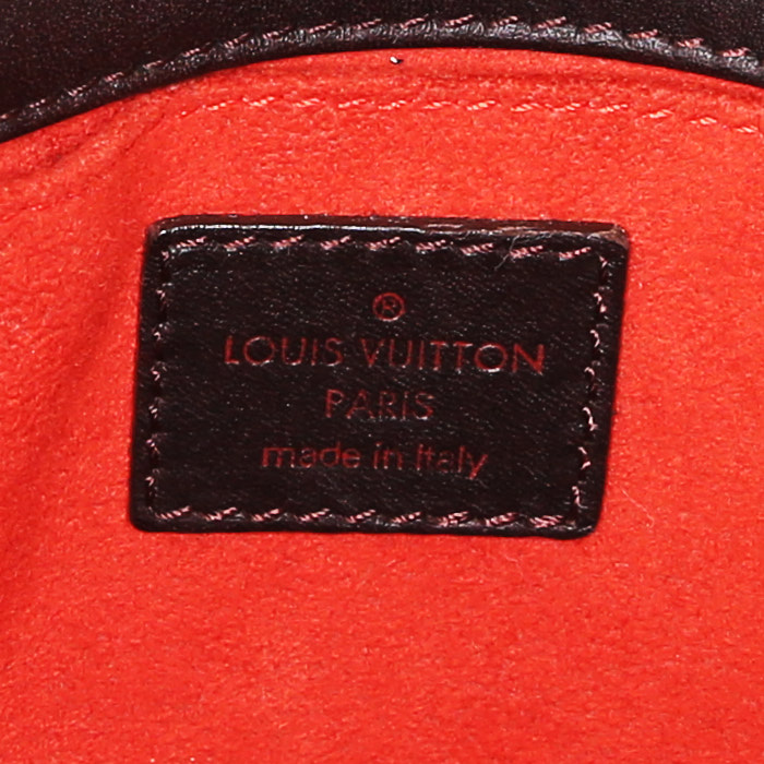 Borsa Louis Vuitton Impala in puledro e pelle marrone - Detail D3