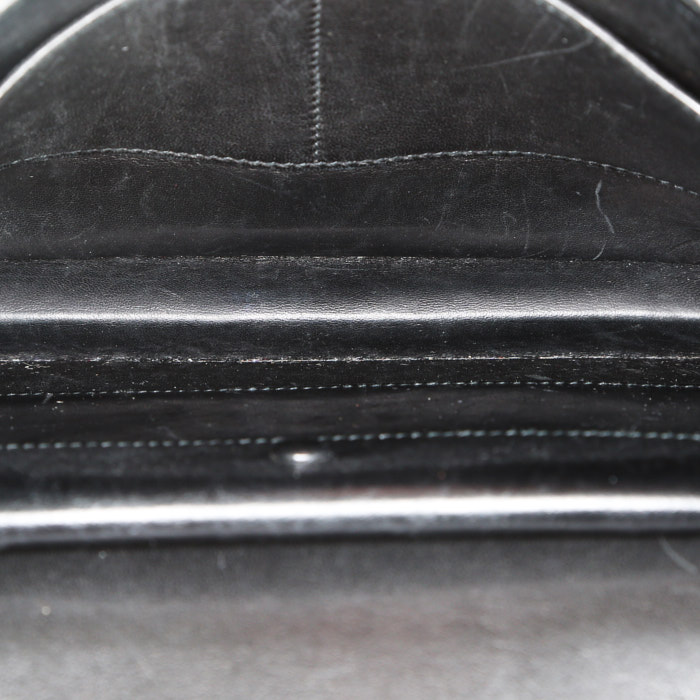 Hermès  Ex Libris handbag  in black box leather - Detail D2