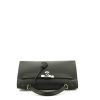 Hermes Kelly 32 cm handbag in black Madame leather - 360 Front thumbnail