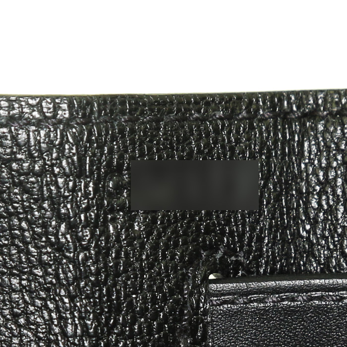 Sac à main Hermes Kelly 32 cm en cuir Madame noir - Detail D5