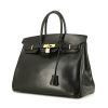 Hermes Birkin 35 cm handbag in black box leather - 00pp thumbnail