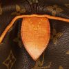Sac de voyage Louis Vuitton Keepall 60 cm en toile monogram marron et cuir naturel - Detail D3 thumbnail