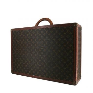 Valigia Louis Vuitton Valise Bisten 60 in tela monogram e losine marrone