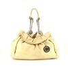 Dior handbag in cream color leather - 360 thumbnail