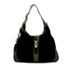 Gucci Jackie handbag in black leather and black suede - 360 thumbnail