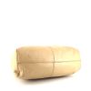 Shopping bag Chanel in pelle beige e plastico marrone - Detail D4 thumbnail