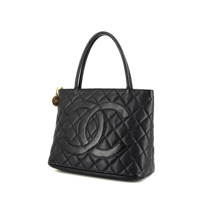 Moschino logo print belt bag, Chanel Medaillon Handbag 389540