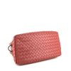 Bottega Veneta Roma mini shoulder bag in pink intrecciato leather - Detail D5 thumbnail