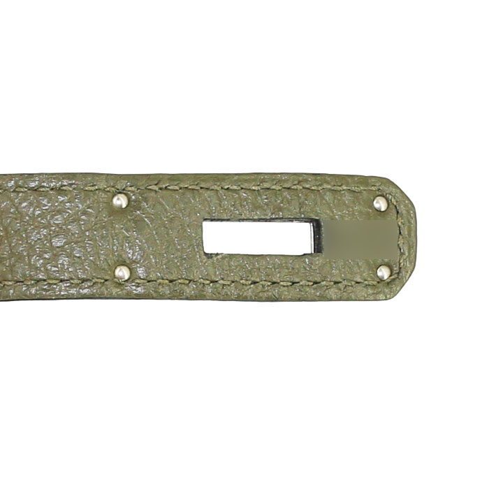 Borsa Hermes Birkin 35 cm in pelle togo Vert Veronese - Detail D4
