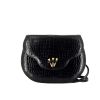 Hermès Vintage handbag in black porosus crocodile - 360 thumbnail