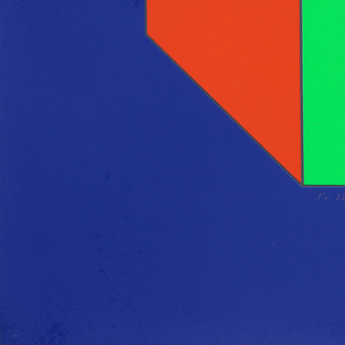 Victor Vasarely, "Xico 1", sérigraphie en couleurs sur papier, signée, numérotée et encadrée, de 1973 - Detail D4