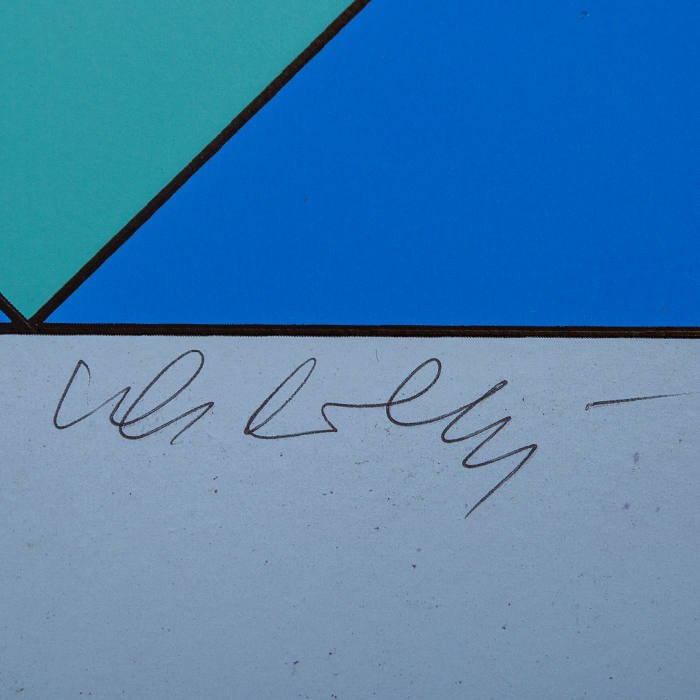 Victor Vasarely, "Xico 8", silkscreen in colors on paper, signed, numbered, of 1973 - Detail D2
