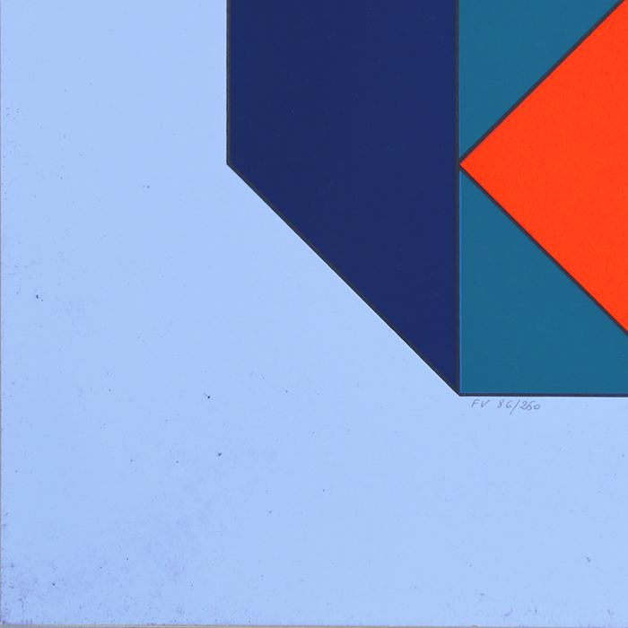 Victor Vasarely, "Xico 8", silkscreen in colors on paper, signed, numbered, of 1973 - Detail D4