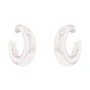 Chaumet Anneau large model hoop earrings in white gold - 00pp thumbnail